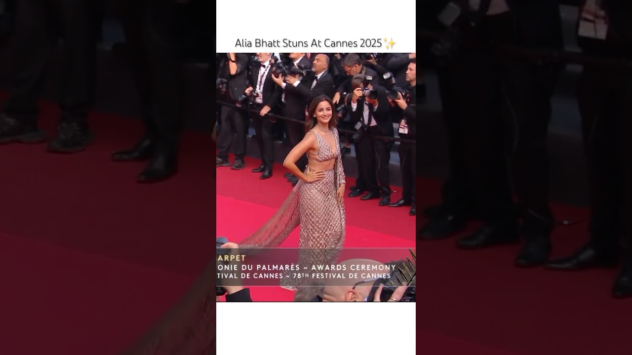 Alia Bhatt At Cannes Closing Ceremony ✨ #aliabhatt #cannes2025 #bollywood