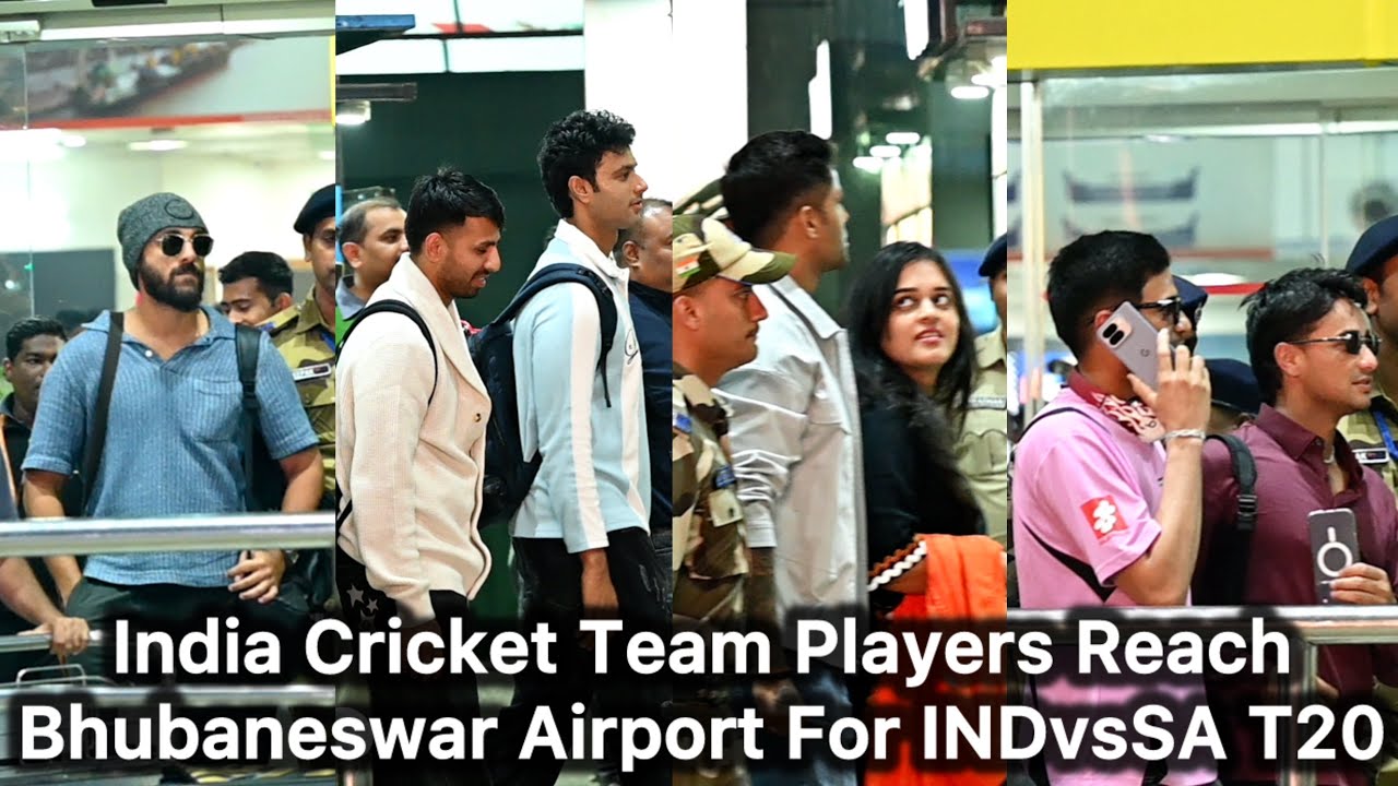 India Cricket Team Players Reach Bhubaneswar Airport For IND vs SA | Suryakumar Yadav, Shubman Gill