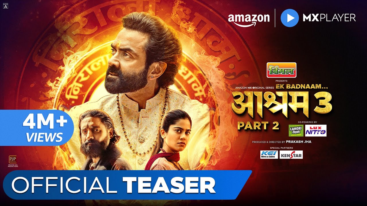 Ek Badnaam Aashram Season 3 PT 2 - Official Teaser | Bobby Deol, Tridha Choudhury | Amazon MX Player