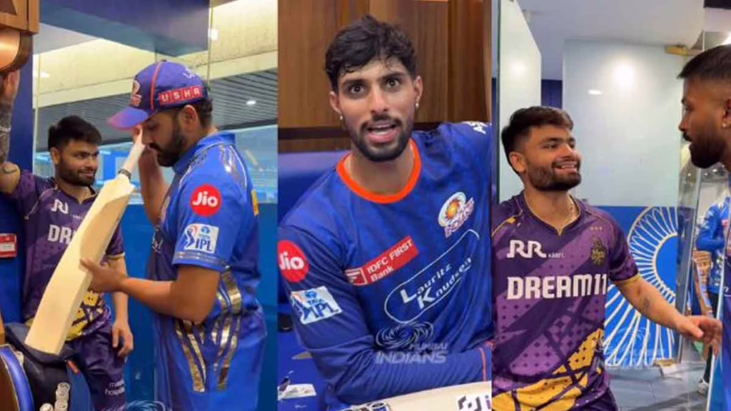 Rinku Singh new feat, asked for the bat from Rohit Sharma!