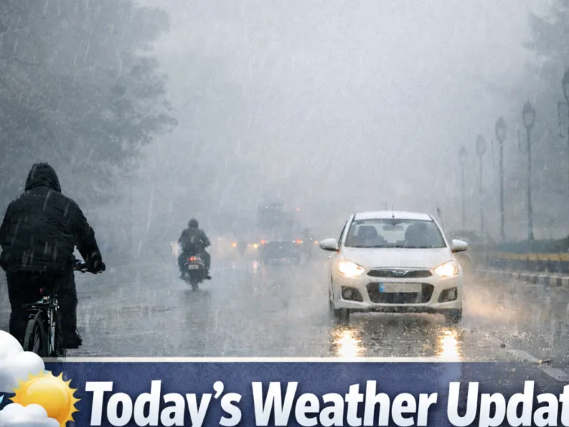 आज का मौसम कोहरा और बारिश बढ़ाएंगे सर्दी का प्रकोप