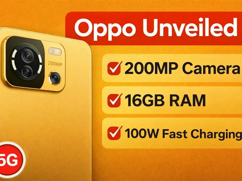 Oppo Unveiled: प्रीमियम 5G स्मार्टफोन जिसने 200MP Camera, 16GB RAM and 100W Fast Charging