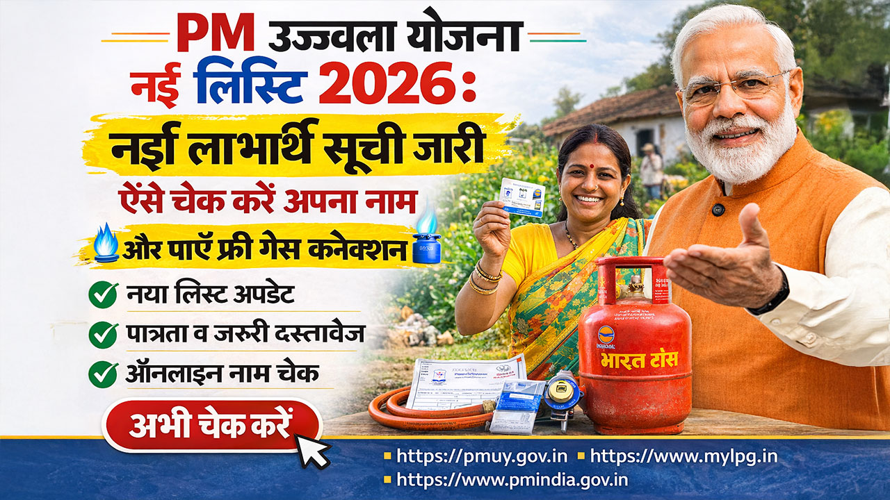 PM Ujjwala Yojana New List 2026: नई लाभार्थी सूची जारी, ऐसे चेक करें अपना नाम और पाएं फ्री गैस कनेक्शन