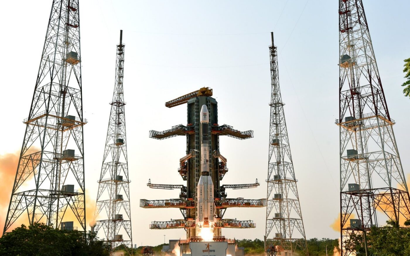 A GSLV Mk II rocket lifting off from Satish Dhawan Space Centre, Sriharikota